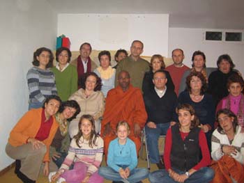 2005 December - Meditation and blessings at Tibetian meditation centre near Trinie's home at mala.jpg